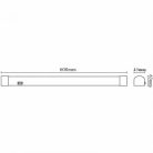 LED Lineáris lámpatest 15W 1500lm Természetes fehér 4000K 600mm - LNL7221/CH