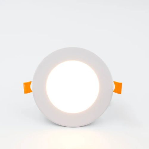 Beépíthető kör alakú LED panel 6W, 410 lm, 2800K meleg fehér, IP20, Ø120x19 mm - LPL111