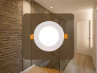 Beépíthető kör alakú LED panel 6W, 410 lm, 2800K meleg fehér, IP20, Ø120x19 mm - LPL111