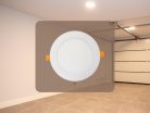 Beépíthető kör alakú LED panel 12W, 950 lm, 2800K meleg fehér, IP20, Ø168x19 mm - LPL113