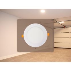   Beépíthető kör alakú LED panel 12W, 950 lm, 2800K meleg fehér, IP20, Ø168x19 mm - LPL113