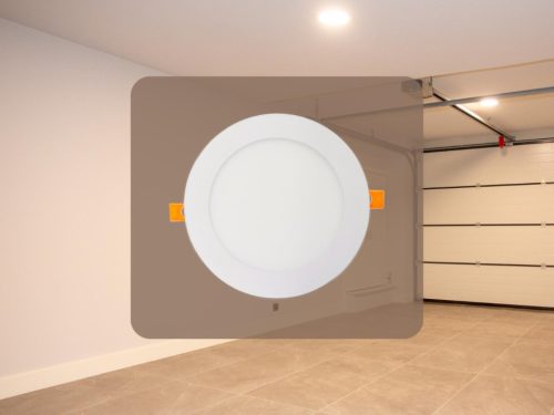 Beépíthető kör alakú LED panel 12W, 950 lm, 2800K meleg fehér, IP20, Ø168x19 mm - LPL113
