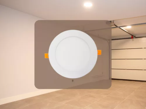 Beépíthető kör alakú LED panel 12W, 950 lm, 2800K meleg fehér, IP20, Ø168x19 mm - LPL113