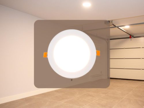 Beépíthető kör alakú LED panel 12W, 950 lm, 2800K meleg fehér, IP20, Ø168x19 mm - LPL113