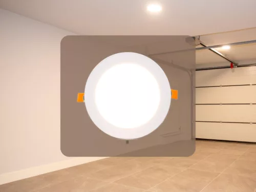 Beépíthető kör alakú LED panel 12W, 950 lm, 2800K meleg fehér, IP20, Ø168x19 mm - LPL113