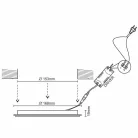 Beépíthető kör alakú LED panel 12W, 950 lm, 2800K meleg fehér, IP20, Ø168x19 mm - LPL113