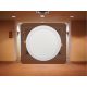 Beépíthető kör alakú LED panel 24W, 1820 lm, 2800K meleg fehér, IP20, Ø300x19 mm - LPL115