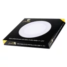 Beépíthető kör alakú LED panel 24W, 1820 lm, 2800K meleg fehér, IP20, Ø300x19 mm - LPL115