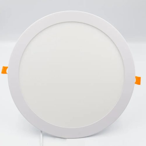 Beépíthető kör alakú LED panel 24W, 1820 lm, 2800K meleg fehér, IP20, Ø300x19 mm - LPL115
