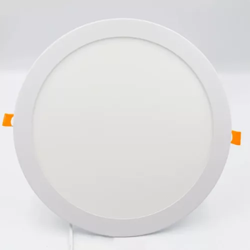 Beépíthető kör alakú LED panel 24W, 1820 lm, 2800K meleg fehér, IP20, Ø300x19 mm - LPL115