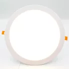 Beépíthető kör alakú LED panel 24W, 1820 lm, 2800K meleg fehér, IP20, Ø300x19 mm - LPL115
