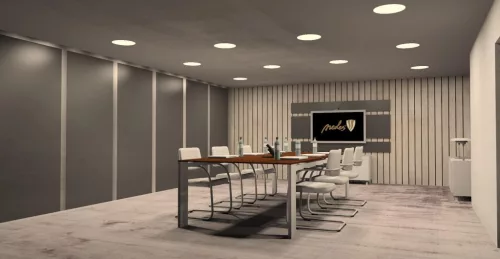 Beépíthető kör alakú LED panel 24W, 1820 lm, 2800K meleg fehér, IP20, Ø300x19 mm - LPL115