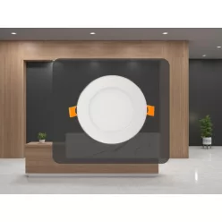   LED beépíthető panel 6W, 420Lm, 4000K, Ø120x19mm, IP20 - LPL121