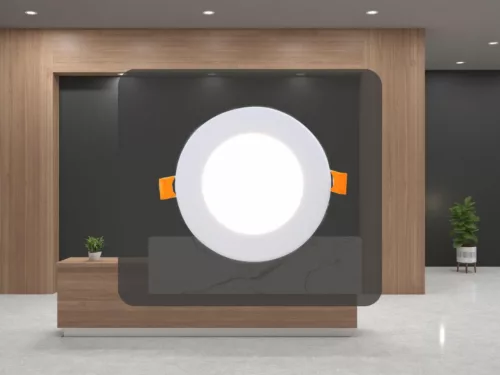 LED beépíthető panel 6W, 420Lm, 4000K, Ø120x19mm, IP20 - LPL121