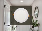 Beépíthető kör alakú LED panel 18W, 1520 lm, 4000K természetes fehér, IP20, Ø225x19 mm - LPL124
