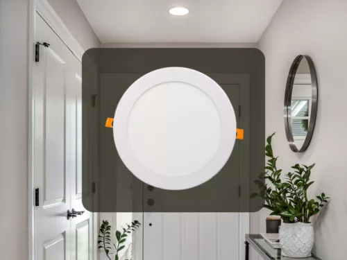 Beépíthető kör alakú LED panel 18W, 1520 lm, 4000K természetes fehér, IP20, Ø225x19 mm - LPL124