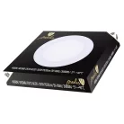 Beépíthető kör alakú LED panel 18W, 1520 lm, 4000K természetes fehér, IP20, Ø225x19 mm - LPL124