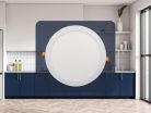 Beépíthető kör alakú LED panel 24W, 1850 lm, 4000K természetes fehér, IP20, Ø300x19 mm - LPL125