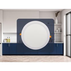   Beépíthető kör alakú LED panel 24W, 1850 lm, 4000K természetes fehér, IP20, Ø300x19 mm - LPL125