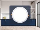 Beépíthető kör alakú LED panel 24W, 1850 lm, 4000K természetes fehér, IP20, Ø300x19 mm - LPL125