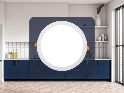 Beépíthető kör alakú LED panel 24W, 1850 lm, 4000K természetes fehér, IP20, Ø300x19 mm - LPL125