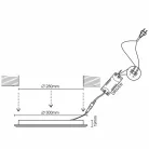 Beépíthető kör alakú LED panel 24W, 1850 lm, 4000K természetes fehér, IP20, Ø300x19 mm - LPL125