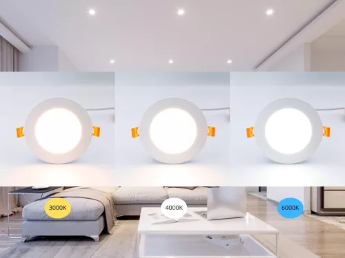 LED beépíthető panel 6W, 420 lm, 3000K-6500K, opál búra, AL anyag, WLAN+BT - LPL131W