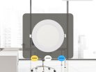 LED beépíthető panel Ø168x19mm 12W 3000K-4000K-6000K IP20 - LPL133