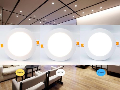 LED beépíthető panel 12W, 1200 lm, 3000K-6500K, opál búra, AL anyag, WLAN+BT - LPL133W