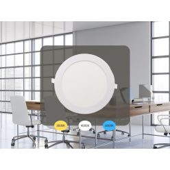   LED beépíthető panel Ø225x19mm 18W 3000K-4000K-6000K IP20 - LPL134