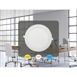   LED beépíthető panel Ø225x19mm 18W 3000K-4000K-6000K IP20 - LPL134