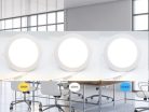 LED beépíthető panel Ø225x19mm 18W 3000K-4000K-6000K IP20 - LPL134