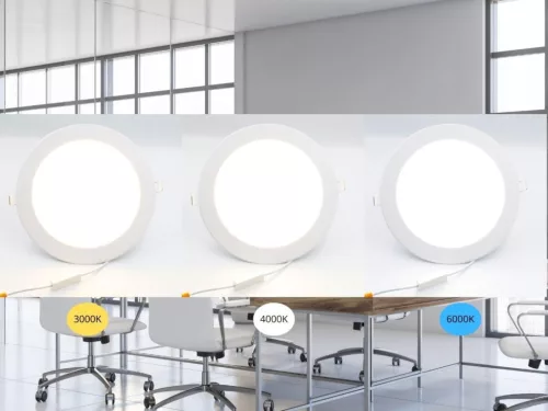 LED beépíthető panel Ø225x19mm 18W 3000K-4000K-6000K IP20 - LPL134