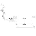 LED beépíthető panel Ø225x19mm 18W 3000K-4000K-6000K IP20 - LPL134