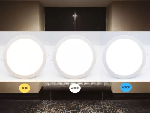 LED beépíthető panel Ø300x19mm 24W 3000K-4000K-6000K IP20 - LPL135