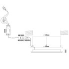 LED beépíthető panel Ø300x19mm 24W 3000K-4000K-6000K IP20 - LPL135