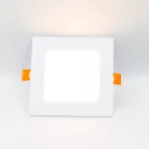Beépíthető négyzet alakú LED panel 6W, 410 lm, 2800K meleg fehér, IP20, 120x120x19 mm - LPL211