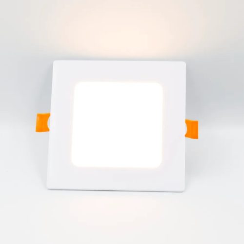 Beépíthető négyzet alakú LED panel 6W, 410 lm, 2800K meleg fehér, IP20, 120x120x19 mm - LPL211