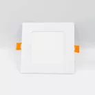 Beépíthető négyzet alakú LED panel 6W, 410 lm, 2800K meleg fehér, IP20, 120x120x19 mm - LPL211