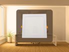 Beépíthető négyzet alakú LED panel 18W, 1510 lm, 2800K meleg fehér, IP20, 225x225x19 mm - LPL214