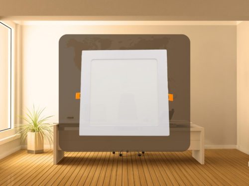 Beépíthető négyzet alakú LED panel 18W, 1510 lm, 2800K meleg fehér, IP20, 225x225x19 mm - LPL214