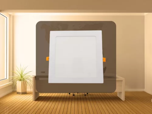 Beépíthető négyzet alakú LED panel 18W, 1510 lm, 2800K meleg fehér, IP20, 225x225x19 mm - LPL214