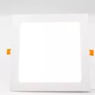 Beépíthető négyzet alakú LED panel 18W, 1510 lm, 2800K meleg fehér, IP20, 225x225x19 mm - LPL214