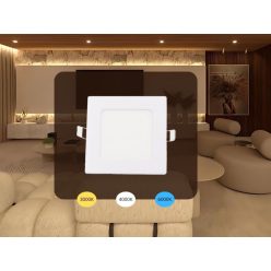   LED beépíthető panel 120x120x19mm 6W 3000K-4000K-6000K IP20 - LPL231