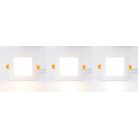 LED beépíthető panel 6W, 590 lm, 3000K-6500K, opál búra, AL anyag, WLAN+BT - LPL231W