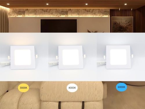 LED beépíthető panel 120x120x19mm 6W 3000K-4000K-6000K IP20 - LPL231