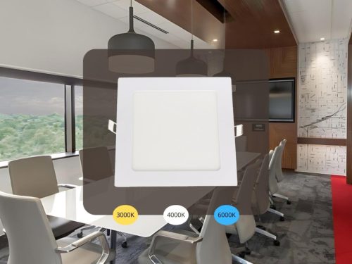 LED beépíthető panel 170x170x19mm 12W 3000K-4000K-6000K IP20 - LPL233