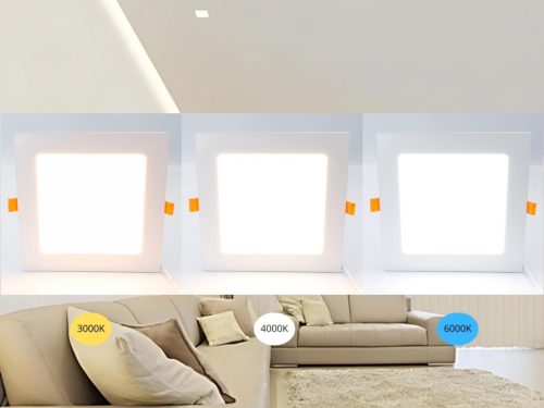 LED beépíthető panel 12W, 1200 lm, 3000K-6500K, opál búra, AL anyag, WLAN+BT - LPL233W
