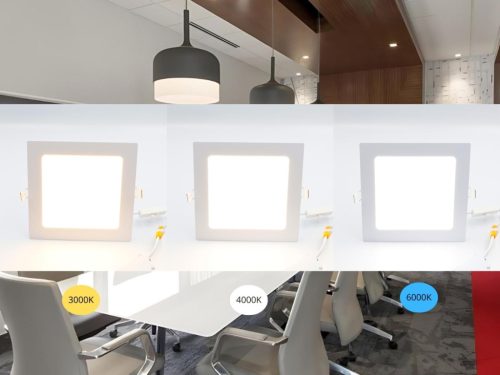 LED beépíthető panel 170x170x19mm 12W 3000K-4000K-6000K IP20 - LPL233