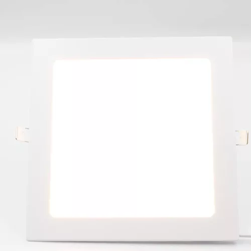 LED beépített panel 18W, 1520 lm, 3000K–6000K, IP20, opál búra, fehér alu – LPL234